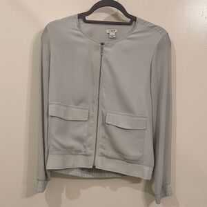 J.Crew Sheer Zip-Up Jacket